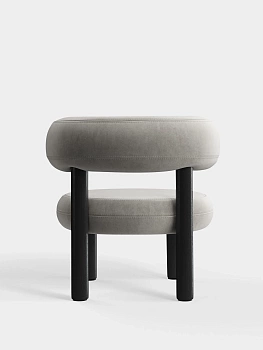 Кресло Fat Black Wood & Clay Royal Velvet