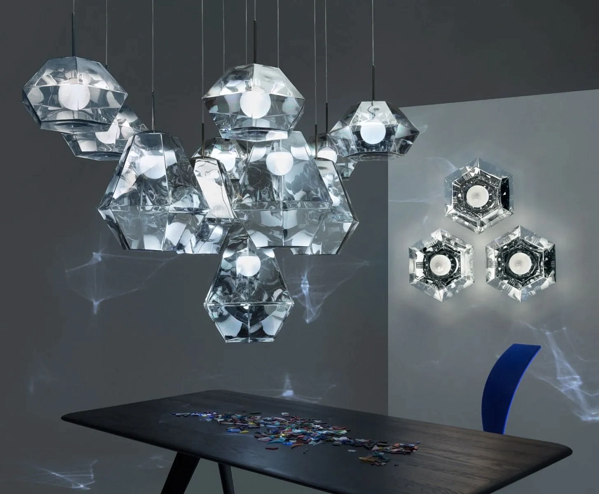 Люстра Cut Tall Pendant Chrome CUSP02CHEU Люстра Cut Tall Pendant Chrome CUSP02CHEU
