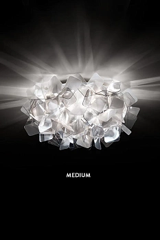 Slamp Светильник настенно-потолочный Clizia Ceiling/wall medium white