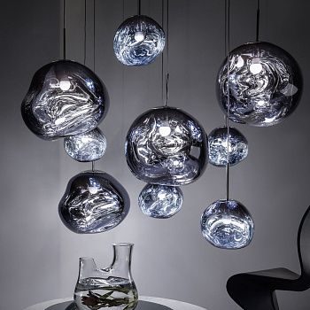 Люстра Melt Led Smoke Pendant MES01SM+LEDP08CHEU