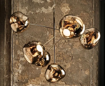 Люстра Melt Led Gold Chandelier Large MEC02GO-CEUM4