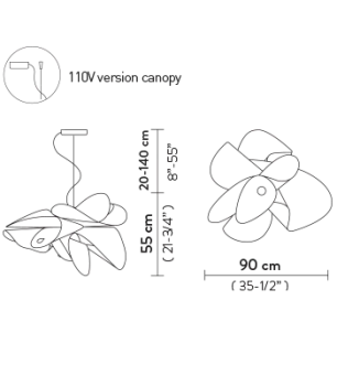 Slamp Люстра Etoile Suspension large prisma