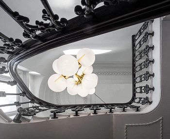Люстра Plane Drop Chandelier Gold SLL05BEU