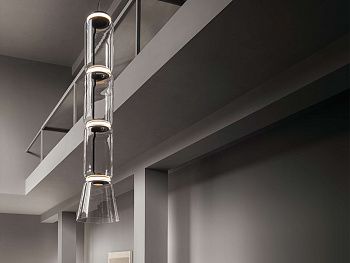 Люстра Noctambule Suspension 4 Low Cylinder Cone
