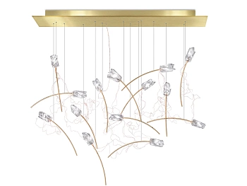 Slamp Люстра Tulip Suspension 14 free-standing prisma