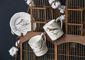 Тарелка десертная Les oiseaux de la foret Птицы в лесу 1854ADE126