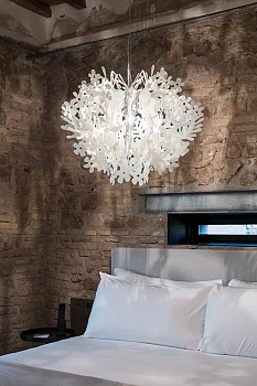Slamp Люстра Fiorella Suspension small white